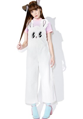 Lazy Oaf E.T. オーバーオール　刺繍 Esther Bunny x Lazy Oaf White Bunny Overalls | eBay
