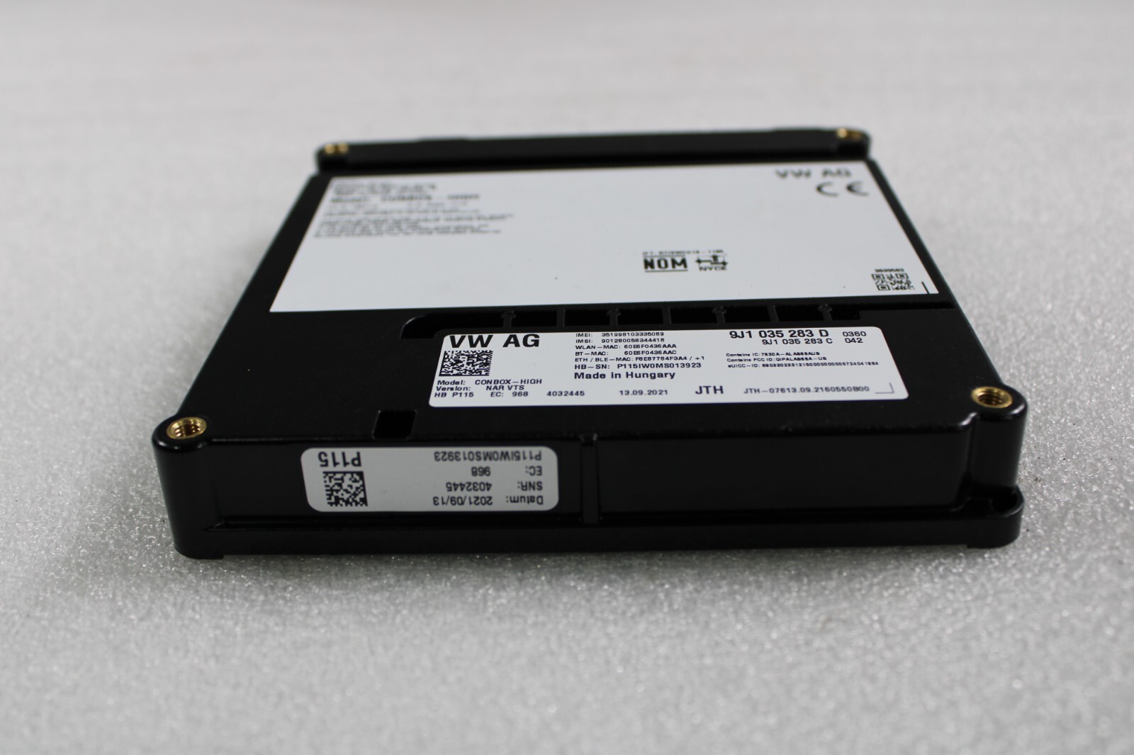 Lamborghini Urus, Communications Control Module, Used, P/N 9J1035283D
