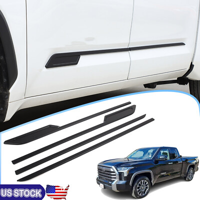 Matte Black Door Side Body Molding Cover Trim For 2022-2026 Toyota