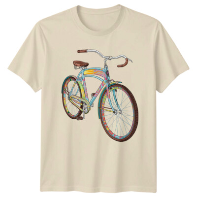 Retro Cruiser Bike T-Shirt, Vintage Style Fahrrad Tee, Erwachsenen Design