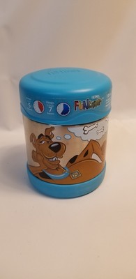 Scooby Doo 2010 Ruh Roh 10 Oz Thermos Funtainer Food Jar Container Hanna-Barbera