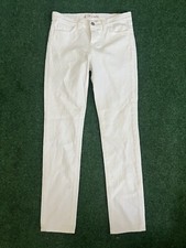 J Brand Skinny Leg Jeans Womens Sz 26 White Denim Comfort Stretch High Rise 11"