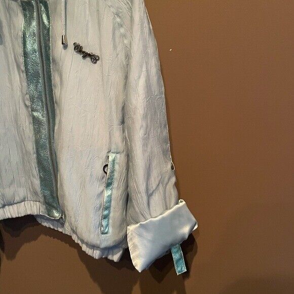 Vintage Coogi Full Zip Hooded Jacket Blue Size La… - image 3