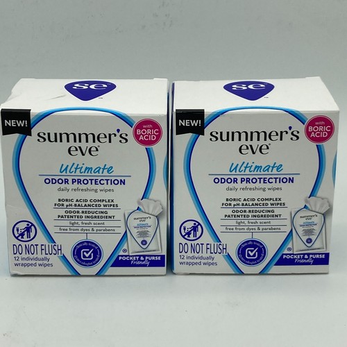 2~ Summer's Eve Ultimate Odor Control Daily Feminine Wipes with Boric Acid Remov - Picture 8 of 16