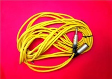 10 Meter 1/4" (6.5mm) stereo metal Jack to 1/4 " (6.5mm) female lockable socket
