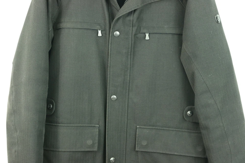 Wellensteyn Hombre L Chaqueta Bomber Negro Monte Carlo Abrigo Resistente al Viento Agua Foto 3 de 4