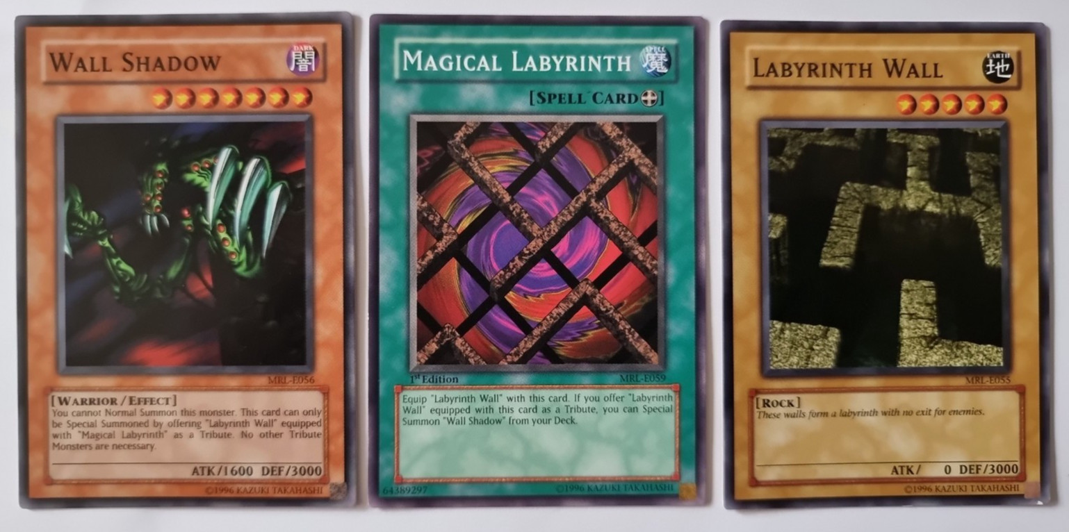 Yu-Gi-Oh! Vintage Magical Labyrinth Set MRL-E59 1st Ed + MRL-E055 + MRL-E056