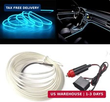 El Wire Ice Blue Interior Car Led Strip Lights 3m Neon Wire 12v With Fuse Prote El Wire Ice Blue Interior Car Led Strip Lights 3m Neon Wire 12v With Fuse Prote