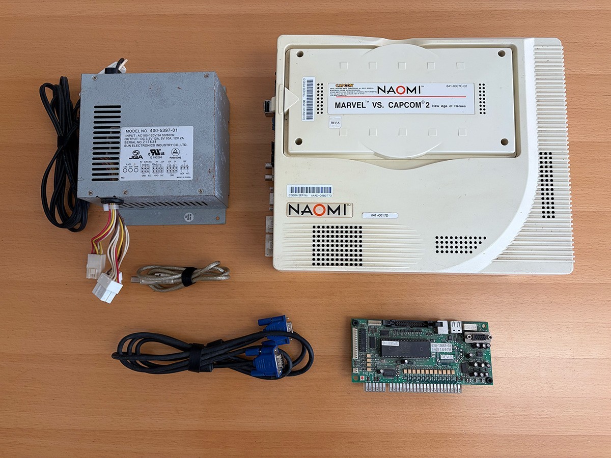 Marvel Vs Capcom 2 - Sega Naomi Arcade PCB w/ IO Board - Tested 100% Working