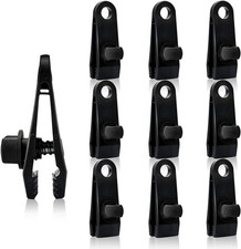 10Pcs Tarp Clips Heavy Duty Lock Grip, Plastic Tarp Clamps, Reusable Linoleum...