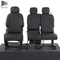 Citroen Berlingo Kunstleder Vorne Seat BezüGe Tailliert (2008-2018) Schwarz