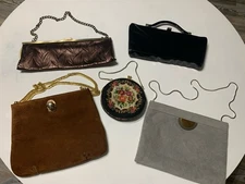 Random Lot of Vintage Purses 5 Pieces All Different Brands and Styles