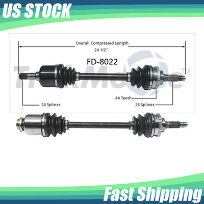 For 1998 1999 2000 Kia Sephia Spectra w/ A.T. Front Left and Right CV Axle Shaft