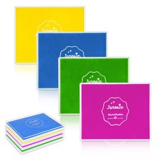 4Pcs Large Ink Pad for Rubber Stamps,5X4 inch Craft Ink Pads Stamp Partner DI...