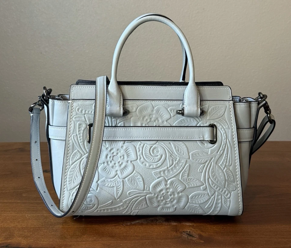 Raro Coach Swagger 27 rosa de té azul cielo y detalle de herramientas difícil de encontrar excelente Foto 2 de 4