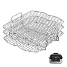 Dehydrator Rack for Ninja Foodi AG300 Grill, 3 Stackable Layers Dehydrator Ra...
