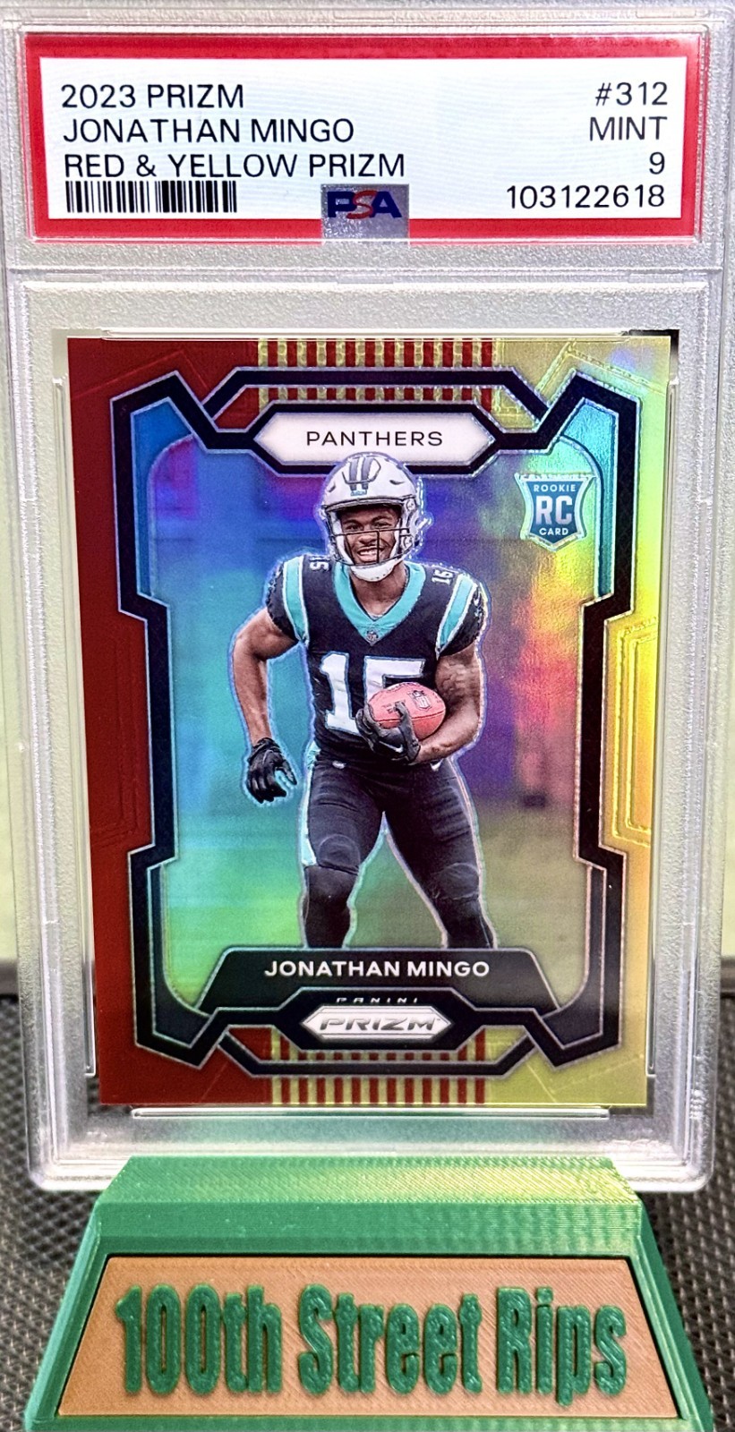 Jonathan Mingo Panini Prizm #312 Red & Yellow