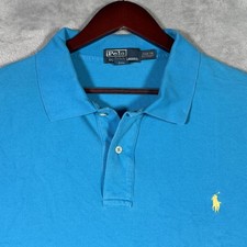 Polo Ralph Lauren Polo Shirt Mens 2XB 2XL Big Blue Short Sleeve Pony Logo