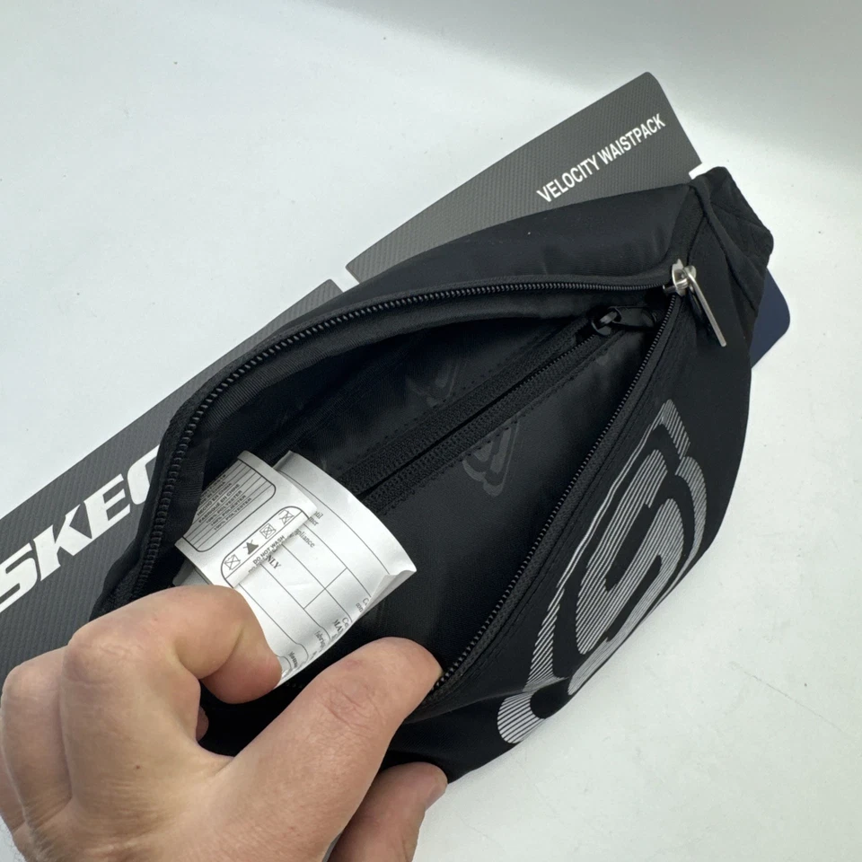 Skechers Velocity Waistpack Belt Bag Fanny Pack Black Adjustable NWT - Image 3 of 4