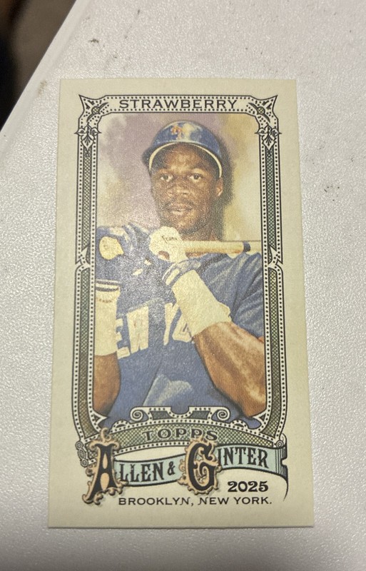 2025 Topps Allen & Ginter - Darryl Strawberry #192 Mini A&G Back