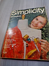 Vintage Simplicity Sewing Patterns School Catalog Book 1970 Paperback