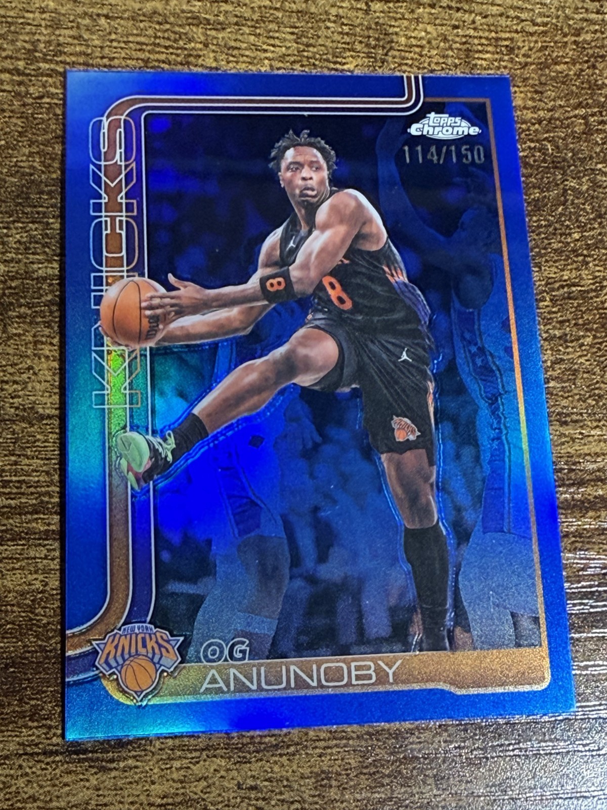 OG ANUNOBY 2025-26 Topps Chrome Update #43 True Blue Refractor /150