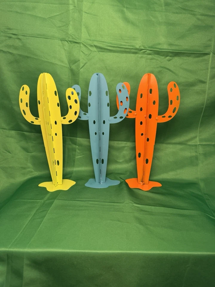 3件装11.5英寸小型假仙人掌植物人造仙人掌植物 — 第 2/4 张图片