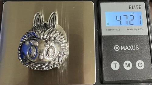 .999 Pure Silver bullion  hand Pour 4.72 ounces