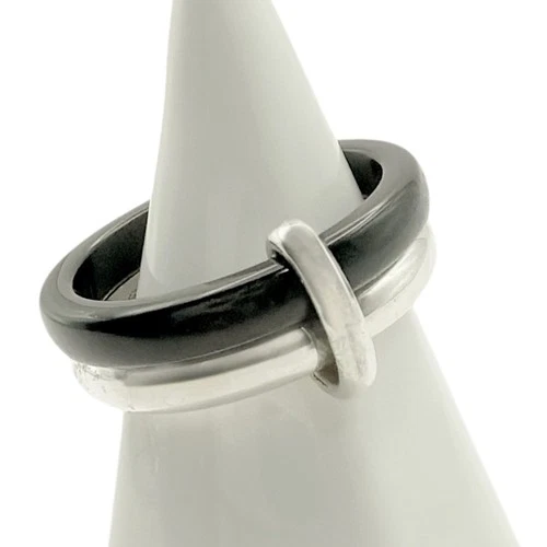 New ListingGeorg Jensen A119 Onyx Sterling Silver 925 Ring Size 5.75 Denmark Vintage