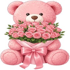 30 Custom Teddy Bear Bouquet Personalized Address Labels