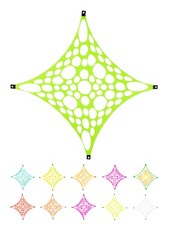 PSYWORK Schwarzlicht Segel Spandex Psy Suzy Square, 1x1m Partydeko UV-aktiv