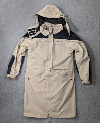 Columbia Ballistic Ridge Long Jacket Womens Medium Coat 3 in 1 Beige Hooded