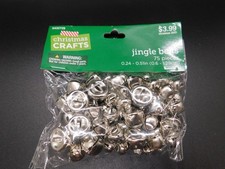 Christmas crafts metal Jingle bells Assorted sizes 75 pcs 0.24-0.51in