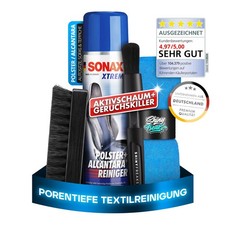 SONAX XTREME Polster+Alcantara Reiniger Set inkl. Bürste & Tuch 4-teilig