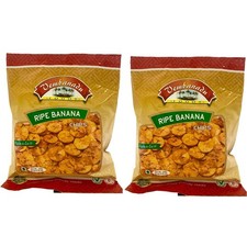 Ripe Banana Plantain Chips Kerala Crispy Tea Snack 500gms PACK OF 2 Vembanadu