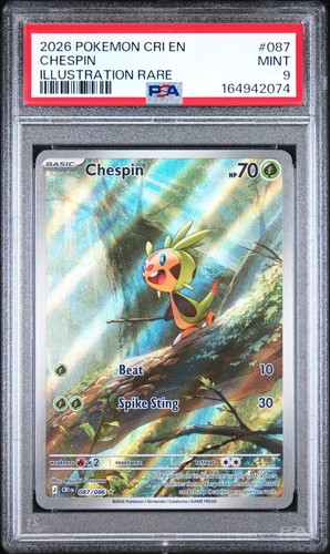 Chespin graded PSA 9 for sale on eBay