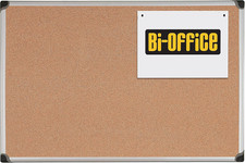 Pannello in Sughero Con Cornice in Alluminio Maya Serie W, Angoli in ABS, 120 X 