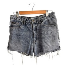 Guess Vintage Jorts 34 High Rise Cutoff Distressed 90s Grunge Made in USA Y2K