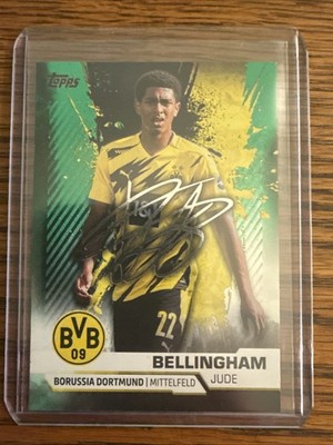Jude Bellingham 2020-21 Topps BVB Borussia Dortmund 27 Mega Tin RC Green 102/199
