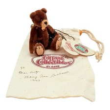 Ganz Cottage Collectibles Miniature CHESTER Teddy Bear Toy Plush 3  RARE SIGNED