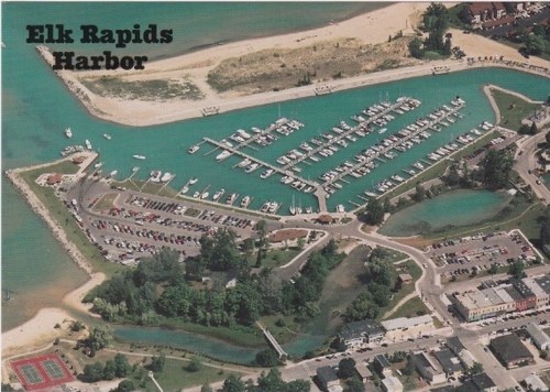Aerial View-Elk Rapids Harbor-ELK RAPIDS, Michigan - Picture 1 of 2