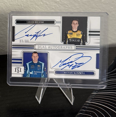 2025 Panini National Treasures NASCAR Dual Auto Hocevar McDowell DA-HM 03/99