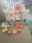 Vintage 1974 Fisher Price Little People Play Family Castle 993 Pink Dragon