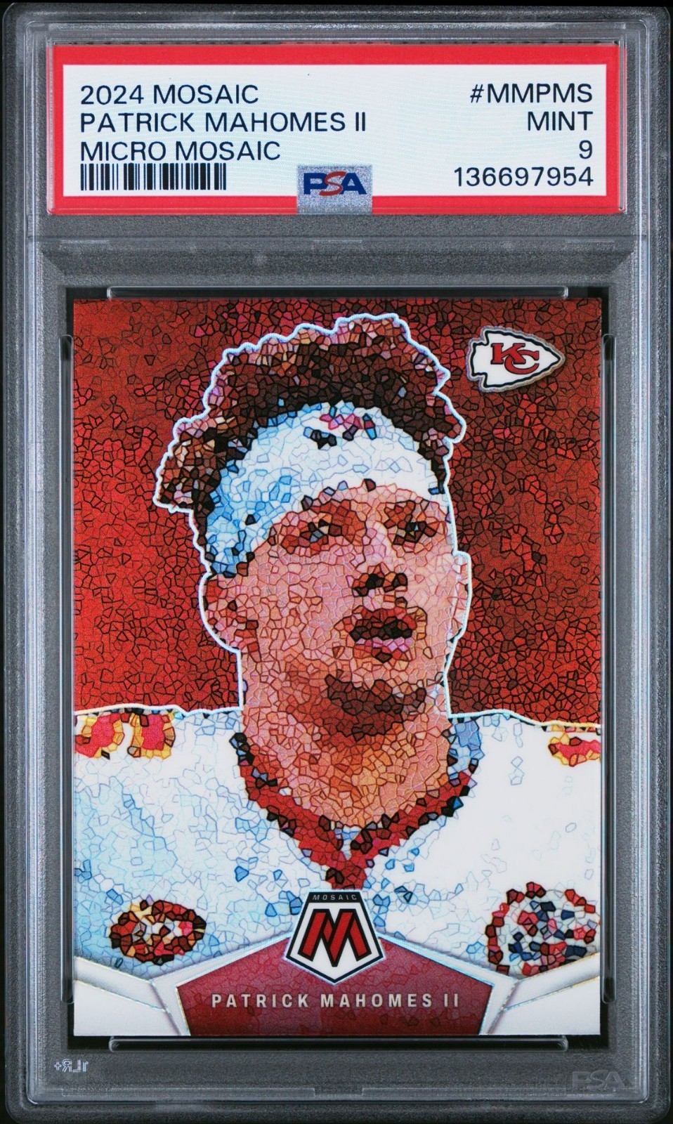 2024 Panini Mosaic #MMPMS - Patrick Mahomes II - Micro Mosaic PSA 9 POP 109