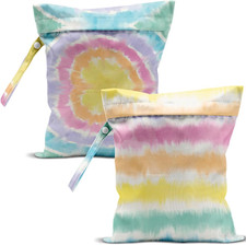 2 Pcs Wet Bag, Wet Dry Bag, Wet Bag for Swimsuit, Travel, Beach, Pool, Diapers,