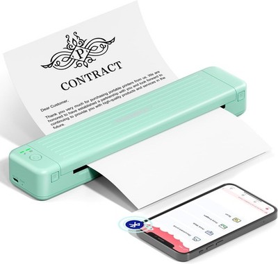 P831 THERMODRUCKER 300DPI TRAGBAR TINTENLOS WLAN MINI DRUCKER IOS ANDROID