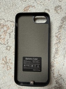 6000mAh Akku Hülle für iPhone SE 2020 / SE 2022 / 8 / 7 - Schwarz - Top Zustand