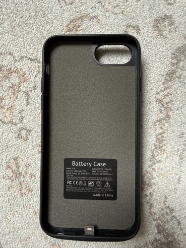 6000mAh Akku Hülle für iPhone SE 2020 / SE 2022 / 8 / 7 - Schwarz - Top Zustand