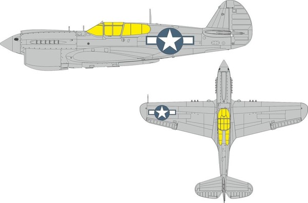 Eduard Accessories Ex1134 - 1:48 P-40N Us National Insignia Eduard - Neu-image