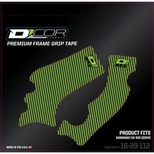 D'Cor Visuals Frame Grip Tape Green For KAWASAKI KX450 KX450X 2024